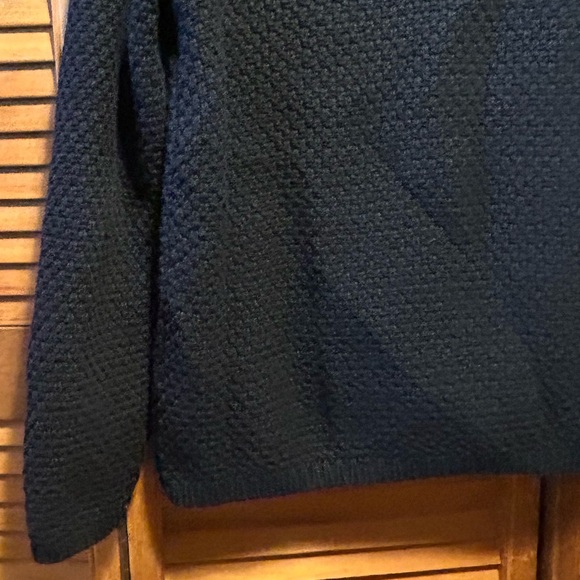 Orvis Navy Blue Chunky Knit Cardigan - Picture 13 of 16